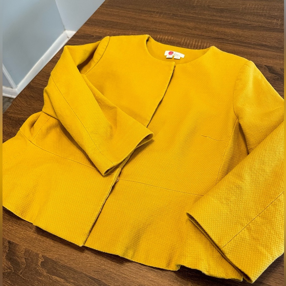 Boden Yellow Blazer Jacket 16/18 - Picture 3 of 9